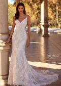 Picture of: Beautiful Lace Wedding Gown with Illusion Lace Back and Beaded Straps in IIINI, Style: B1314, Back Picture
