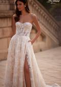Picture of: A Line Wedding Gown with Slit in a Beautiful Lace in IIINI, Style: B1358, Detail Picture 1