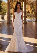 Picture of: Beautiful Lace Wedding Gown with Illusion Lace Back and Beaded Straps in IIINI, Style: B1314, Detail Picture 3