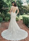 Picture of: Long Sleeve Lace Gown with Beautiful Train and Illusion Back in IIINI, Style: B1248, Detail Picture 4