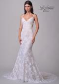 Picture of: Beautiful Lace Wedding Gown with Illusion Lace Back and Beaded Straps in IIINI, Style: B1314, Detail Picture 4
