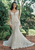 Picture of: Long Sleeve Lace Gown with Beautiful Train and Illusion Back in IIINI, Style: B1248, Detail Picture 5