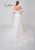 Picture of: Tulle A-Line Gown with Lace Applique Details and Off the Shoulder Top in IIINI, Style: B1273, Detail Picture 5