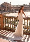 Picture of: Lace Fit-and-Flare Wedding Dress with Spaghetti Straps in IIINI, Style: B1470, Detail Picture 5, Landscape