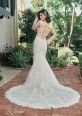 Picture of: Long Sleeve Lace Gown with Beautiful Train and Illusion Back in IIINI, Style: B1248, Detail Picture 6