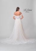 Picture of: Tulle A-Line Gown with Lace Applique Details and Off the Shoulder Top in IIINI, Style: B1273, Detail Picture 6