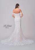 Picture of: Stunning Fitted Lace Wedding Dress with Trumpet Skirt and Off the Shoulder Straps in IIINI, Style: B1288, Detail Picture 6