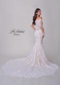 Picture of: Off the Shoulder Lace Long Sleeve Bridal Gown with Illusion Back in IIINI, Style: B1319, Detail Picture 6