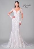 Picture of: Long Sleeve Lace Gown with Beautiful Train and Illusion Back in IIINI, Style: B1248, Detail Picture 7
