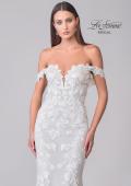 Picture of: Stunning Fitted Lace Wedding Dress with Trumpet Skirt and Off the Shoulder Straps in IIINI, Style: B1288, Detail Picture 7