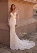 Picture of: Gorgeous Floral Beaded Wedding Dress with Long Sleeves in IIINII, Style: B1265, Main Picture