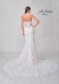 Picture of: Strapless Trumpet Wedding Dress with Illusion Lace Back and Scallop Hem in IIINII, Style: B1277, Detail Picture 9