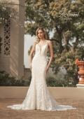 Picture of: Lace Gown with Gorgeous Clover Train and Open Back in IIINII, Style: B1241, Detail Picture 5