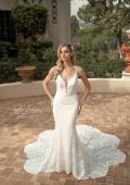 Picture of: Lace Gown with Gorgeous Clover Train and Open Back in IIINII, Style: B1241, Detail Picture 6