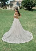 Picture of: Pretty A-Line Gown with Square Neckline and Lace Applique in IIINW, Style: B1287, Main Picture