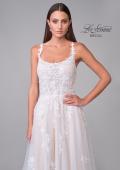 Picture of: Pretty A-Line Gown with Square Neckline and Lace Applique in IIINW, Style: B1287, Detail Picture 8