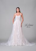 Picture of: Pretty A-Line Gown with Square Neckline and Lace Applique in IIINW, Style: B1287, Detail Picture 10