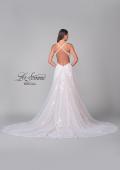 Picture of: Pretty A-Line Gown with Square Neckline and Lace Applique in IIINW, Style: B1287, Detail Picture 7