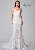 Picture of: Trumpet Lace Gown with Square Neckline in IILII, Style: B1174, Detail Picture 9