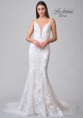 Picture of: Trumpet Lace Gown with Square Neckline in IILII, Style: B1174, Detail Picture 4