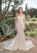 Picture of: Wedding Gown with Beautiful Clover Train and Lace Applique in IILIII, Style: B1158, Main Picture