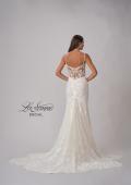 Picture of: Wedding Gown with Beautiful Clover Train and Lace Applique in IILIII, Style: B1158, Detail Picture 9