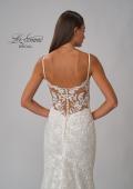 Picture of: Wedding Gown with Beautiful Clover Train and Lace Applique in IILIII, Style: B1158, Detail Picture 11