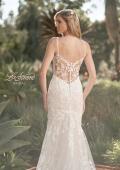 Picture of: Wedding Gown with Beautiful Clover Train and Lace Applique in IILIII, Style: B1158, Detail Picture 2