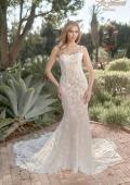 Picture of: Wedding Gown with Beautiful Clover Train and Lace Applique in IILIII, Style: B1158, Detail Picture 3