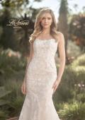 Picture of: Wedding Gown with Beautiful Clover Train and Lace Applique in IILIII, Style: B1158, Detail Picture 5