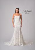 Picture of: Wedding Gown with Beautiful Clover Train and Lace Applique in IILIII, Style: B1158, Detail Picture 7