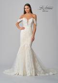Picture of: Off the Shoulder Lace Deep V Wedding Gown in IINB, Style: B1016, Detail Picture 12