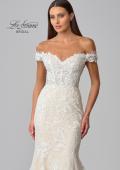Picture of: Ornate Lace Wedding Dress with Off Shoulder Top in IINB, Style: B1014, Detail Picture 14
