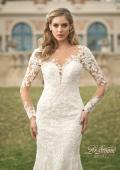 Picture of: Long Sleeve Embellished Lace Trumpet Dress in IINB, Style: B1018, Detail Picture 1