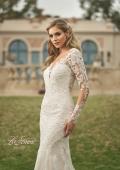 Picture of: Long Sleeve Embellished Lace Trumpet Dress in IINB, Style: B1018, Detail Picture 3