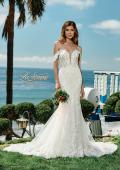 Picture of: Off the Shoulder Lace Deep V Wedding Gown in IINI, Style: B1016, Main Picture