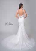 Picture of: Illusion Lace Back Wedding Gown with Trumpet Skirt in IINI, Style: B1034, Detail Picture 8
