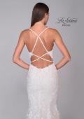 Picture of: Mermaid Lace Wedding Gown with V Neck and Criss Cross Back in IINI, Style: B1133, Detail Picture 8