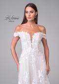 Picture of: Stunning Off the Shoulder Wedding Dress with Slit and Illusion Back in IINI, Style: B1223, Detail Picture 8