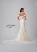 Picture of: Off the Shoulder Lace Deep V Wedding Gown in IINI, Style: B1016, Detail Picture 9