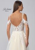 Picture of: Sparkle Lace Gown with Off the Shoulder Sleeve and Slit in IINI, Style: B1020, Detail Picture 9