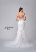 Picture of: Illusion Lace Back Wedding Gown with Trumpet Skirt in IINI, Style: B1034, Detail Picture 9