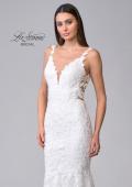 Picture of: Illusion Lace Back Wedding Gown with Trumpet Skirt in IINI, Style: B1034, Detail Picture 10