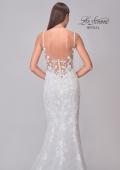Picture of: V-Neck Lace Wedding Dress with Elegant Lace Trim Train in IINI, Style: B1286, Detail Picture 10