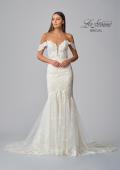 Picture of: Off the Shoulder Lace Deep V Wedding Gown in IINI, Style: B1016, Detail Picture 11