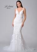 Picture of: Illusion Lace Back Wedding Gown with Trumpet Skirt in IINI, Style: B1034, Detail Picture 12