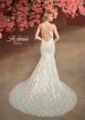 Picture of: Lace Trumpet Wedding Dress with Open Back in IINI, Style: B1010, Back Picture