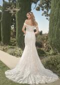 Picture of: Ornate Lace Wedding Dress with Off Shoulder Top in IINI, Style: B1014, Back Picture