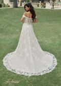 Picture of: Stunning Off the Shoulder Wedding Dress with Slit and Illusion Back in IINI, Style: B1223, Back Picture