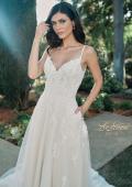 Picture of: A-Line Lace and Tulle Wedding Dress with Slit and Pockets in IINI, Style: B1123, Detail Picture 1